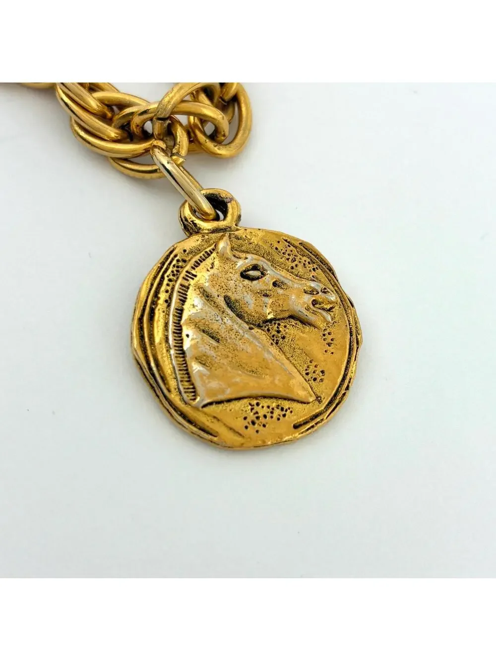 Chanel Cc Logo Pendant Necklace Metal #327527C99B